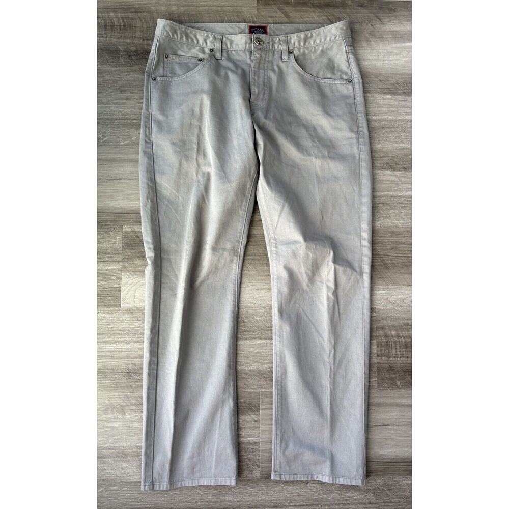 Untuckit Mens Gray Chino Pants Size 32x30 Cotton Peru